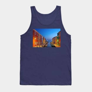 Dusk at Burano island Tank Top